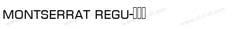 montserrat regu字体转换